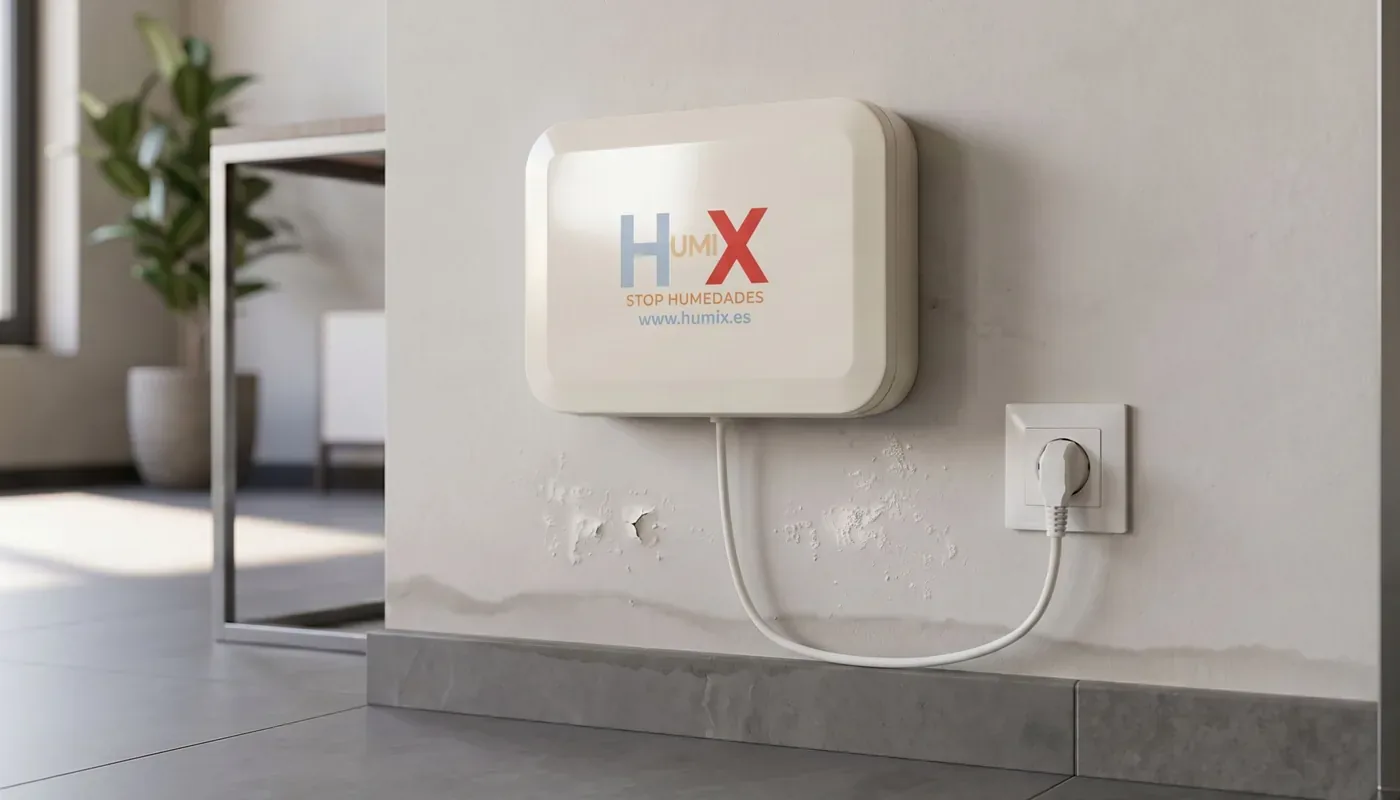 Sistema HUMIX instalado en pared húmeda en Zaragoza